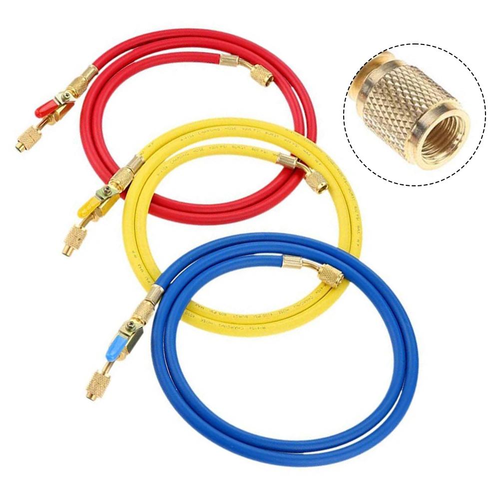1 4-inch Hose Ball Valve Hose Convenient Length Options Efficient Draining Refrigeration Repair For Air Conditioning