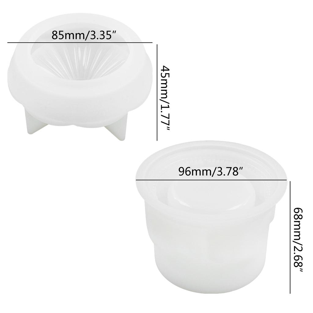 DIY Epoxy Carousel Mold Candle Cup Jar Storage Box Molds Silicone Resin Bottle Mold for DIY Craft Jewelry Storage