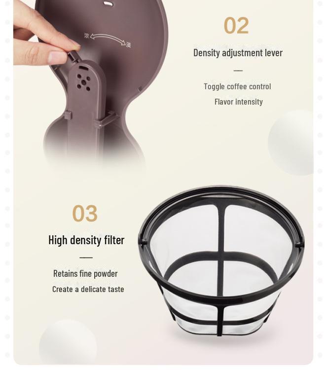 Bear American Vollautomatische Kaffee- und Teemaschine für Zuhause oder das Büro