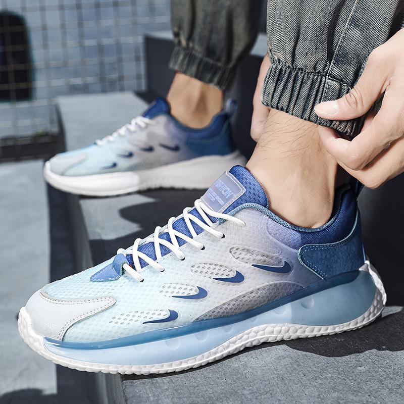 Herren Mesh Freizeitschuhe Trend Neueste Sportschuhe Dicke Sohle Atmungsaktiv Leicht Laufschuhe Mode Sneakers Student Für Herren
