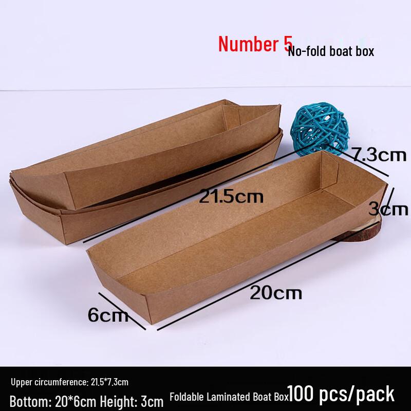 Shixun Laminated Oil-Proof Kraft Paper Boat Box