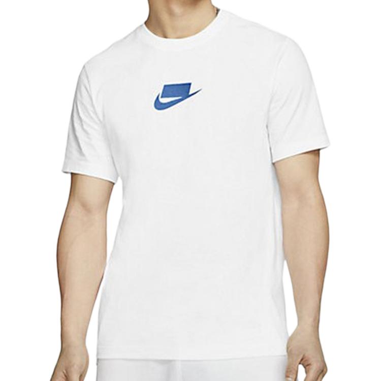 Nike T Shirts Men's White Crew Neck Moderate CQ5347-100