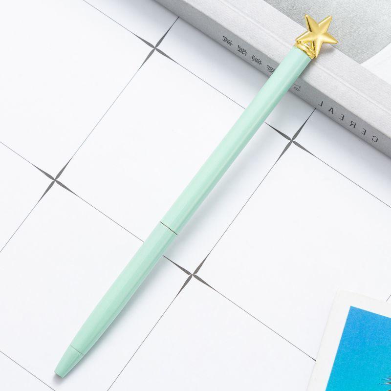 

Цільні канцелярські товари Шкільне приладдя Creative Star Багатоколірна кулькова ручка Business Metal Office Pens Ink Color:Black