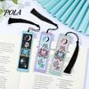 Tarot Card Bookmark Bookmark, Stainless Steel Skeleton Pattern Page Marker, Thin Smooth Marker Metal Book Mark for Students Reading, Gothic Halloween
