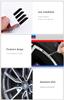 Bokos Wheel Stickers Rim Stickers Applicable to 3D Universal Mazda, Design, Car, Motorcycle, Bicycle, (M-S, Silver)