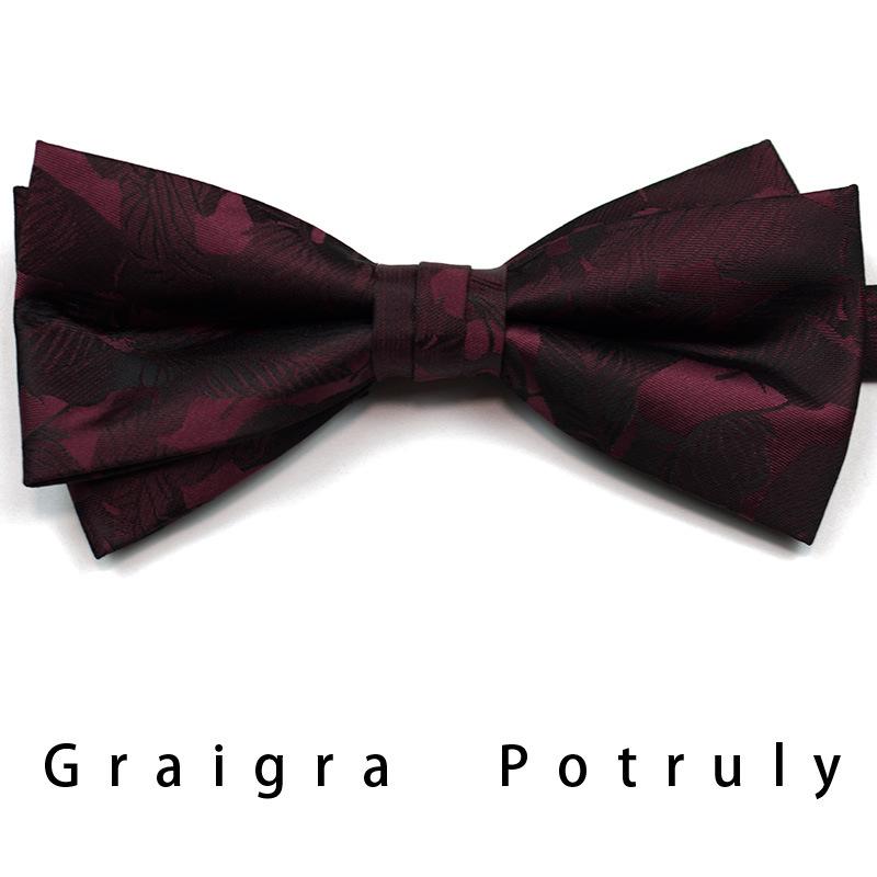 Men'S Formal Business Tie 8Cm Trend Ethnic Style Guochao Chinese Style Bow Tie Pocket Towel Set Retro Coffee