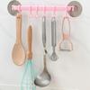 Organizer Haak Plastic Badkamer Zuignap Vacuüm Frame Handdoek Dubbel Verstelbaar Muur Gereedschap Planken Flexibel Kast Houder Hanger