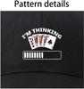 Poker Card I M Thinking Loading Bar Baseball Cap Polyester Adjustable Casual Summer Outdoor Adult Cap