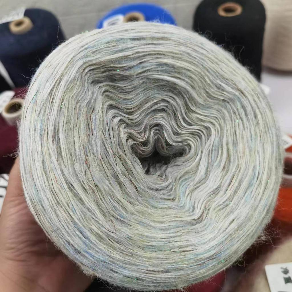 Ultra Soft Cashmere Silk Mohair Hand Knitting Yarn Material Kit Premium Spun Yarn Hand Mixed Twist True Silk  Hair