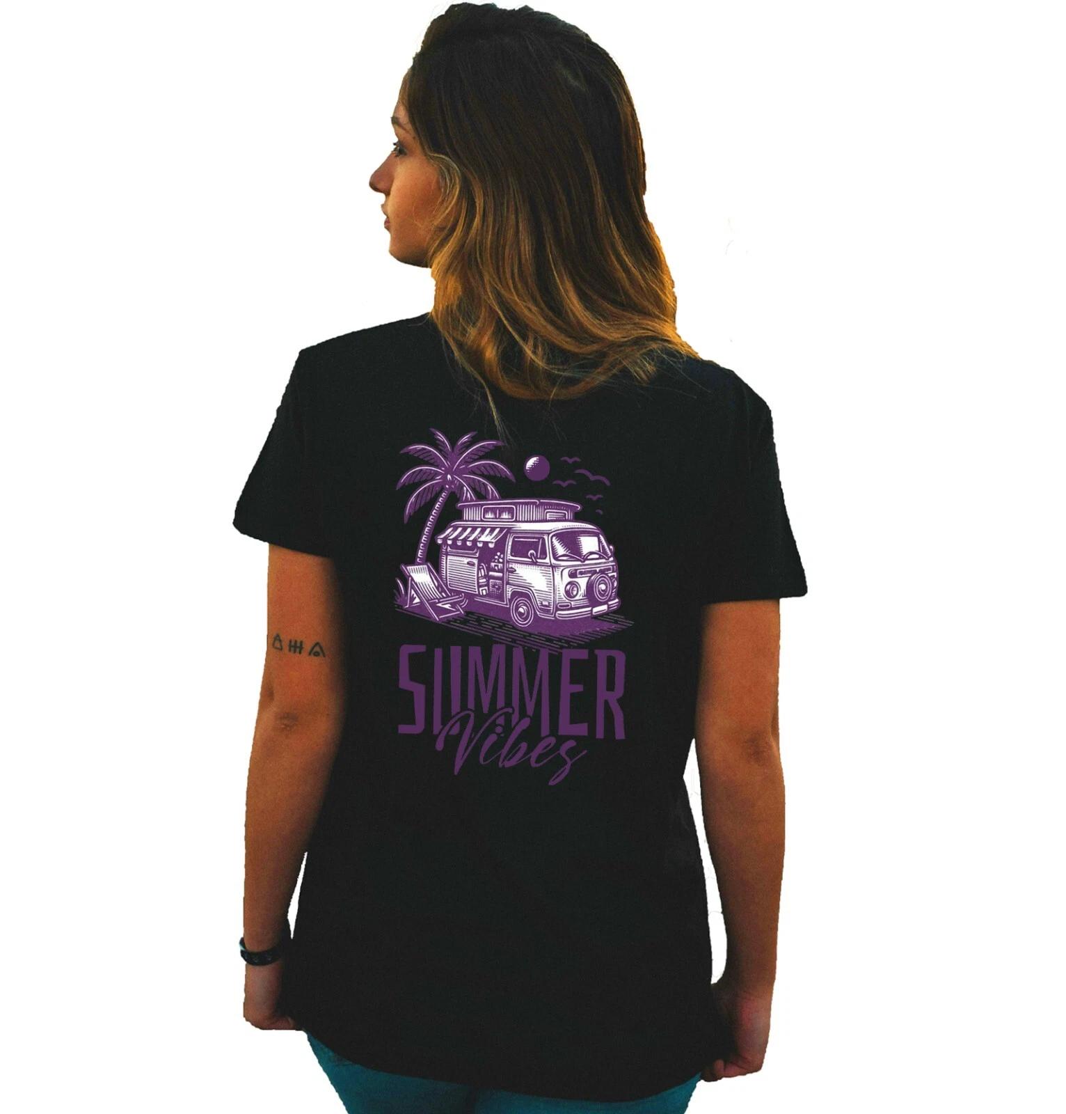 Unisex Slim Fit T-Shirt - Summer Vibes Fancy Original Student Summer Crewneck S