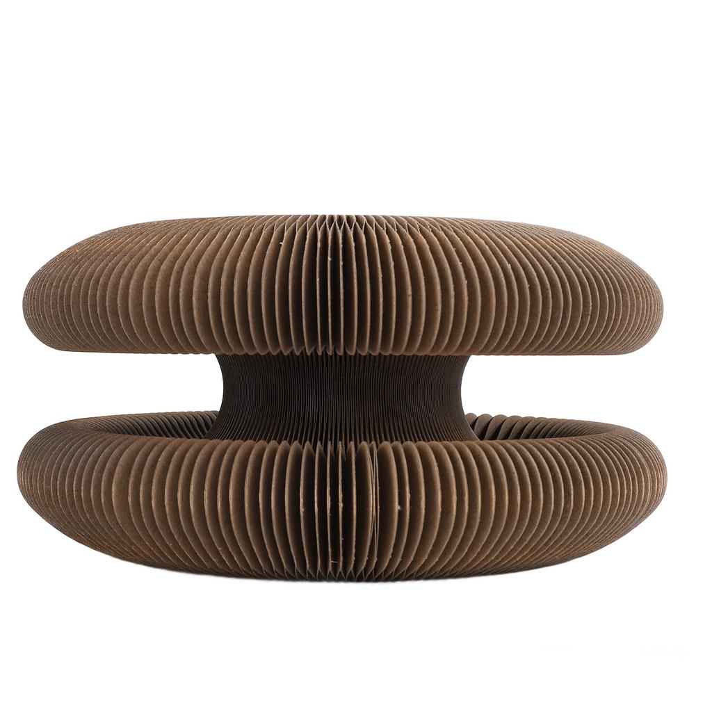 Cat Accordion Scratcher Corrugated Paper with Bell Ball Anti Scratch Foldable Cat Scratching Board