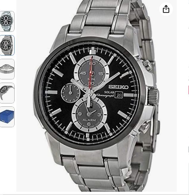 

[Seiko] Чоловічий годинник SEIKO Solar Alarm Chrono SSC087P1 [Реімпортований продукт]