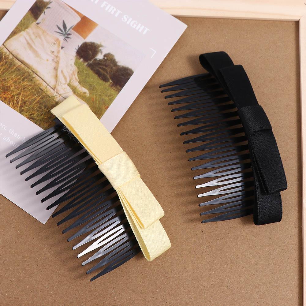 

For Girl Hair Clip Cloth Hair Accessories Bow Hairpin Korean Style Hair Clip Bowknot Hair Comb жовтий