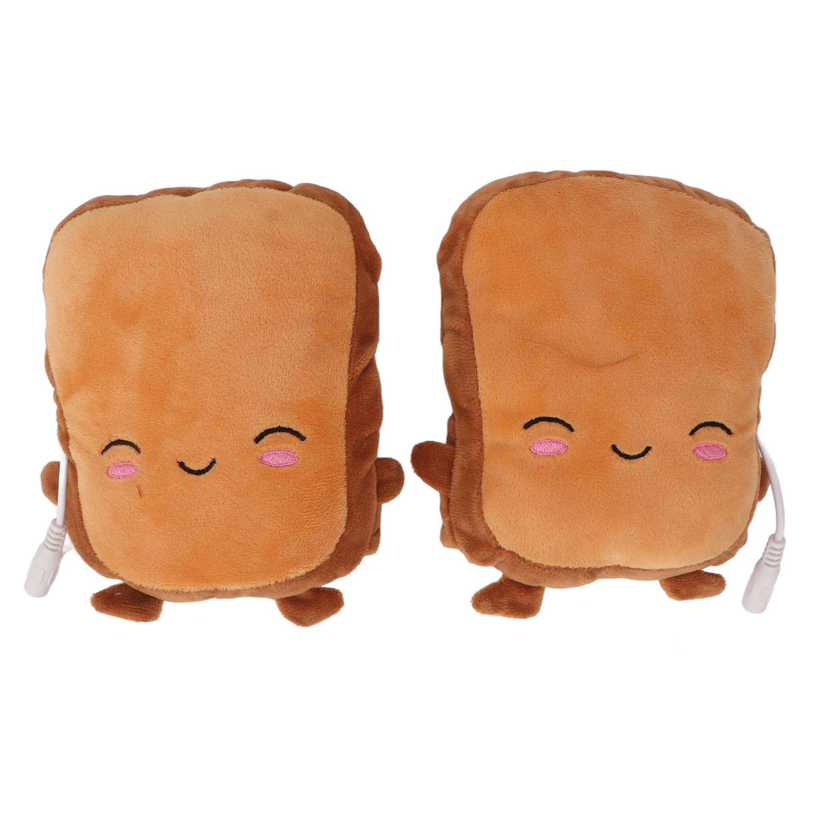 

USB Heating Gloves Cute Fingerless Wearable Super Soft Plush Wrist Adjustable Laptop Winter Hand Warmer