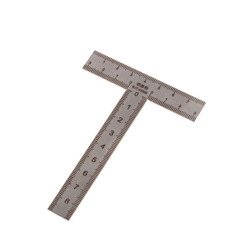 Mini Escuadra T/L Herramienta de Diseño de Medición Acero Inoxidable Escuadra de Ángulo Recto Regla Giratoria de 90 Grados Calibre de Precisión para Construcción y Enmarcado