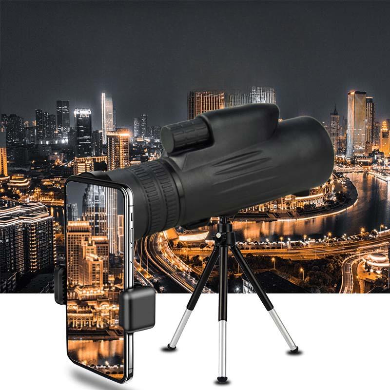 Model privat Produs nou 10-30×50 Zoom Monocular Concert Telescop mobil în aer liber Foto Telescop HD