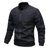 Jacket Men's Spring and Autumn New Stand-up Collar Middle-aged Men Wear Long-sleeved Jackets Versatile Casual Trendy Fashion Men's Clothing
