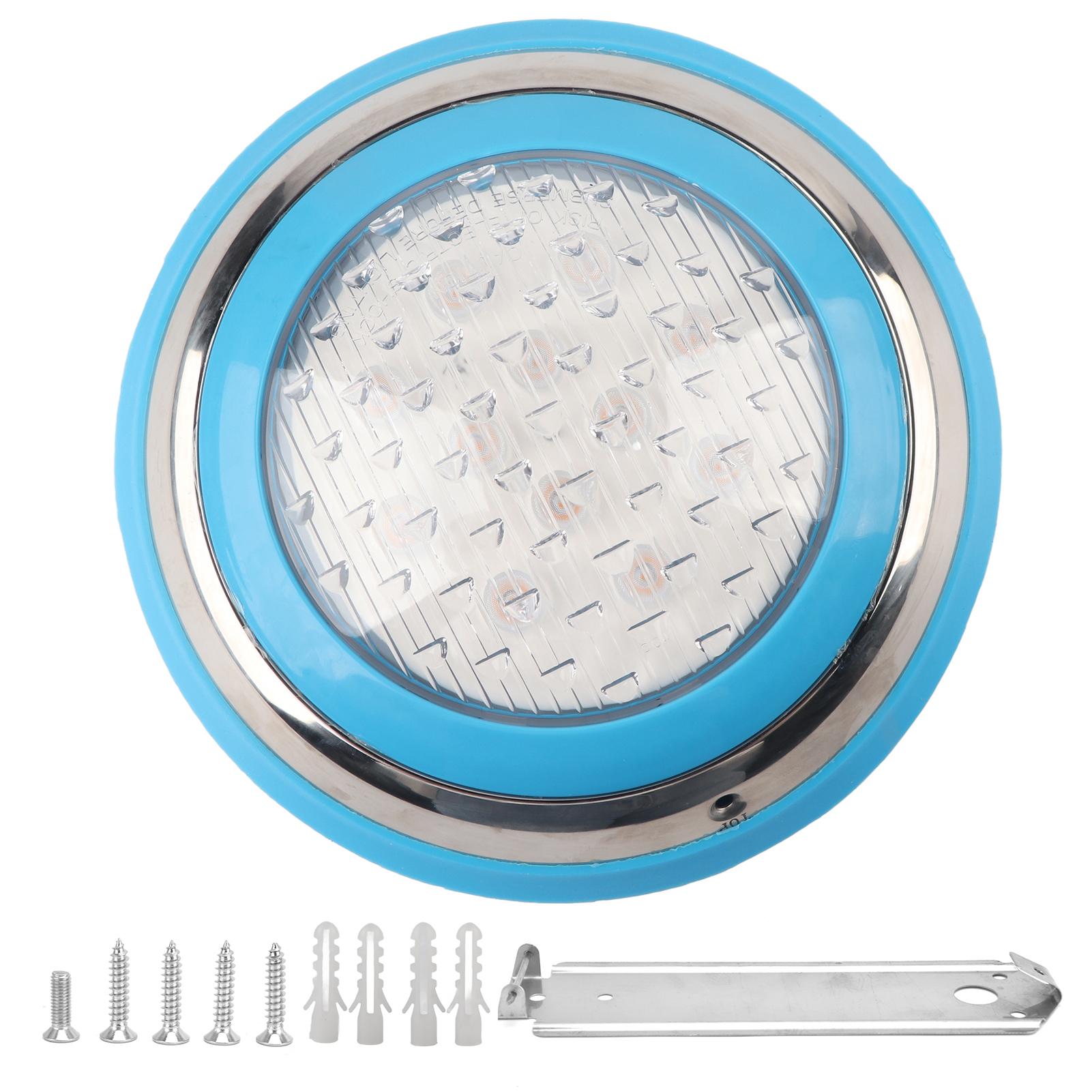 

LED Swimming Pool Light Stainless Steel Waterproof Underwater Wall Light for Outdoor 12W‑1200LM