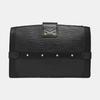 [Pre-Owned] Trunk Clutch Soft Box Water Ripple Leather Crossbody Shoulder Bag - Very Good #TJPCQ6
