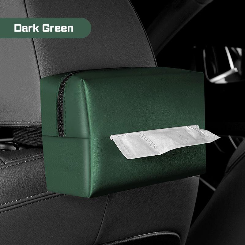 For BMW E38 E46 F15 E90 E92 E87 G20 G30 Car Tissue Box Leather Seat Back Storage Bag Universal Sun Visor Sunshade Tissue Holder