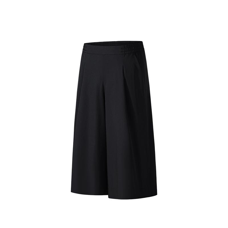 Anta Champion All-Weather Series Simple Solid Color Versatile Loose Sports Breathable Casual Shorts Women Shorts 162530519-3