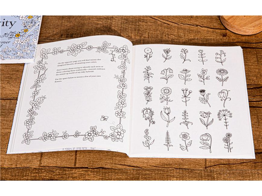 30 Days of Creativity: English Adult Coloring Book for Stress Relief