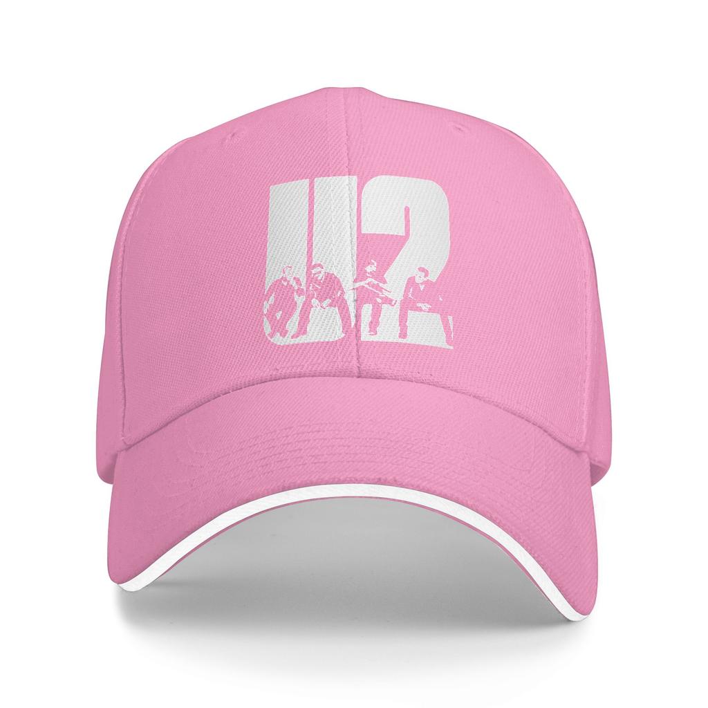 U2 Rock Band Sun Baseball Cap Summer Fitted Retro Hip Hop Hats For Couple Women Hunting Camping Snapback Cap