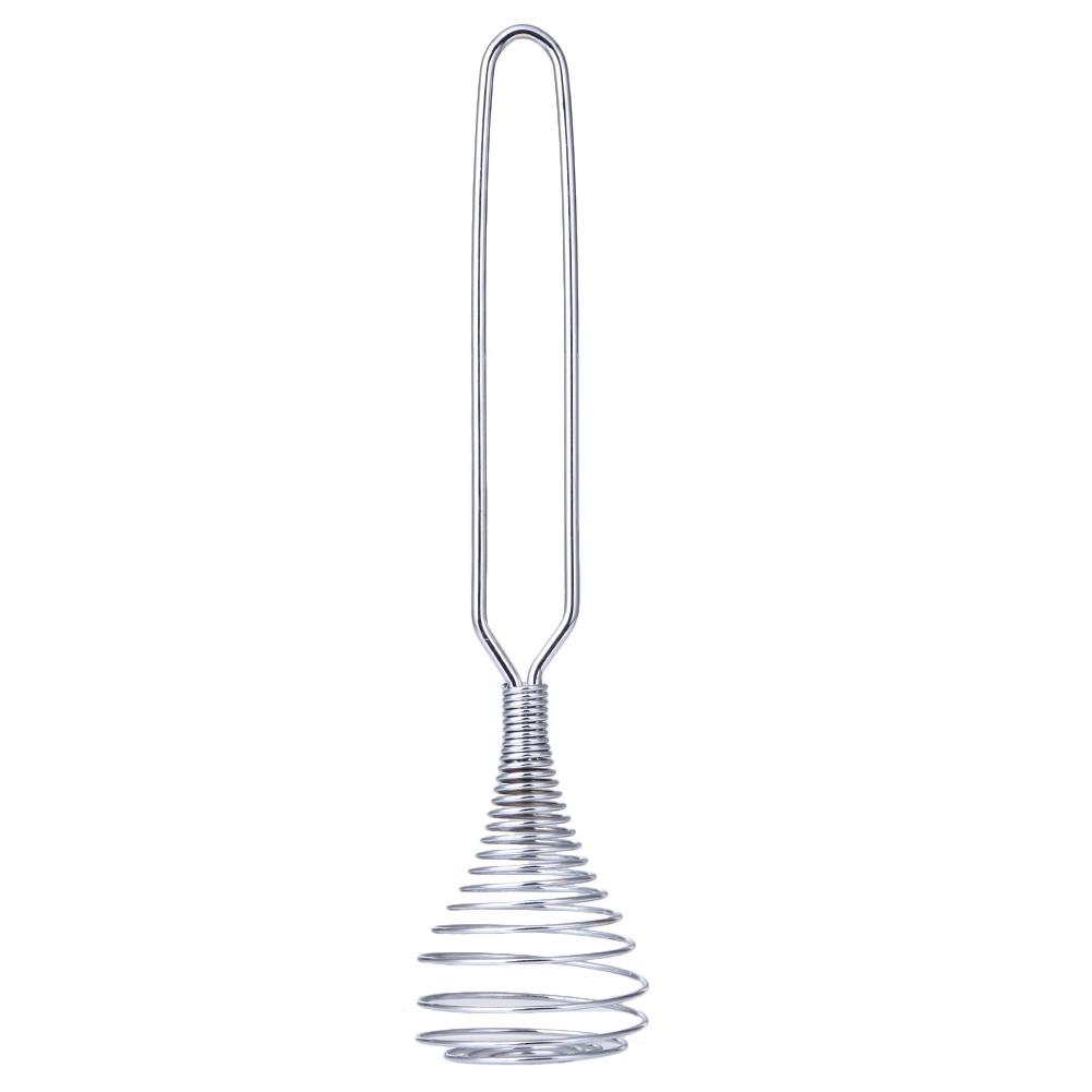Stainless Steel Spring Coil Whisk Kitchen Tool Accessories Blender Hand Held Sauce Stirrer For Mixing Blending Cooking