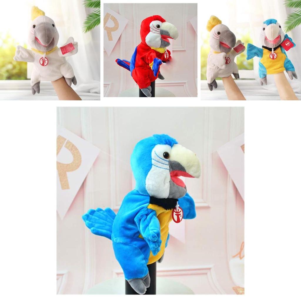 Sprechendes Tierpuppen-Spielzeug mit beweglichem Mund zum Geschichtenerzählen und zur Eltern-Kind-Bindung