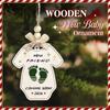 Expecting Baby 2026 Chirstmas Ornaments - Pregnancy Announcement Xmas Wooden Ornament - Mom-to-Be, Dad-to-Be, New Parents Gift - Baby Girl, Boy