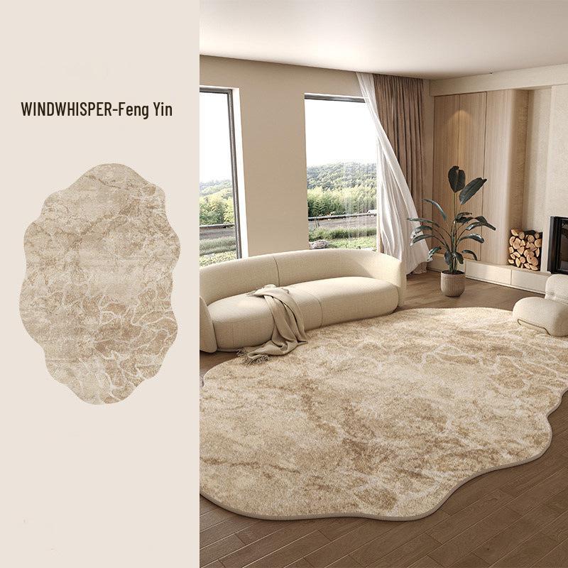 Nordic-Style Thickened Imitation Cashmere Rug: Dirt-Resistant, Easy-Clean, Soft Living Room and Bedroom Mat.