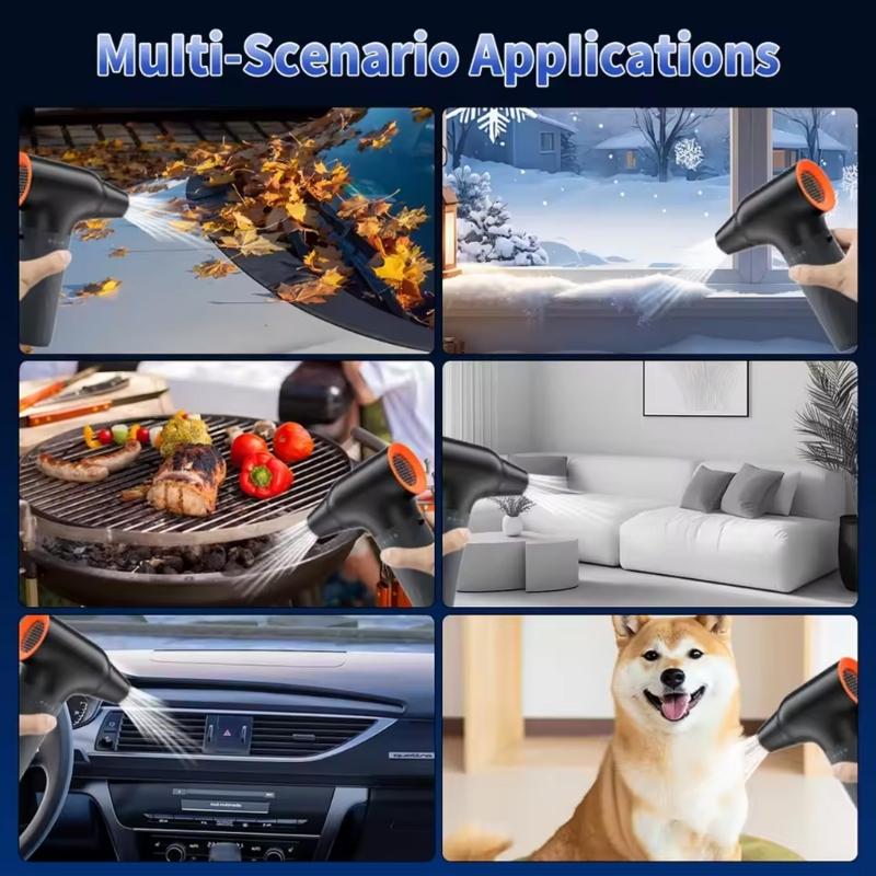 Electric Air Duster,130000RPM Blower with High Speed Fan,3 Adjustable Rechargeable Cordless Jet Fan Air Blower