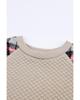 Azura Exchange Plaid Raglan Sleeve Sweatshirt