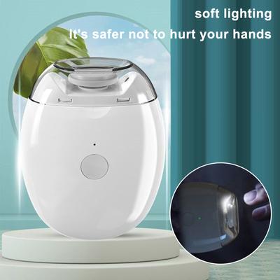 Automatic Fingernail Grinder with LED Light 3 Speed Smart Nail Trimmer Low Noise USB Electric Nail Clipper for Kid Seniors Adult