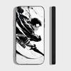 Custodia per Telefono Levi Ackerman Attack On Titan Per IPhone 17 Air 16 15 14 13 Pro Max 11 12 Copertura Nera in Silicone