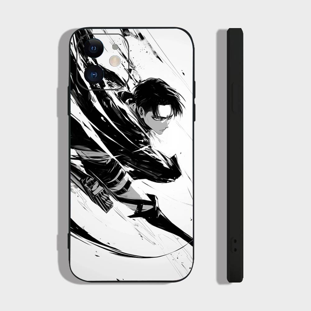 

Levi Ackerman Attack On Titan Phone Case For IPhone 17 Air 16 15 14 13 Pro Max 11 12 Black Silicone Cover IPHONE 17