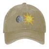 Sun and Moon Color Faces Baseball Cap Golf Hat Man Winter Hat Sun Cap Wild Ball Hat Caps For Men Women's