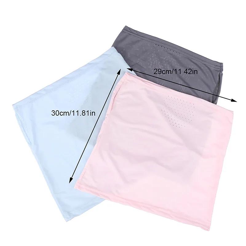 Summer Sunscreen Ice Silk Mask Neck UV Protection Face Cover Sunscreen Face With Brim Outdoor Cycling Sun Protection Scarf