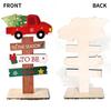 New Wooden Christmas Desktop Ornament: Snowman, Santa, Gingerbread Man Decorations