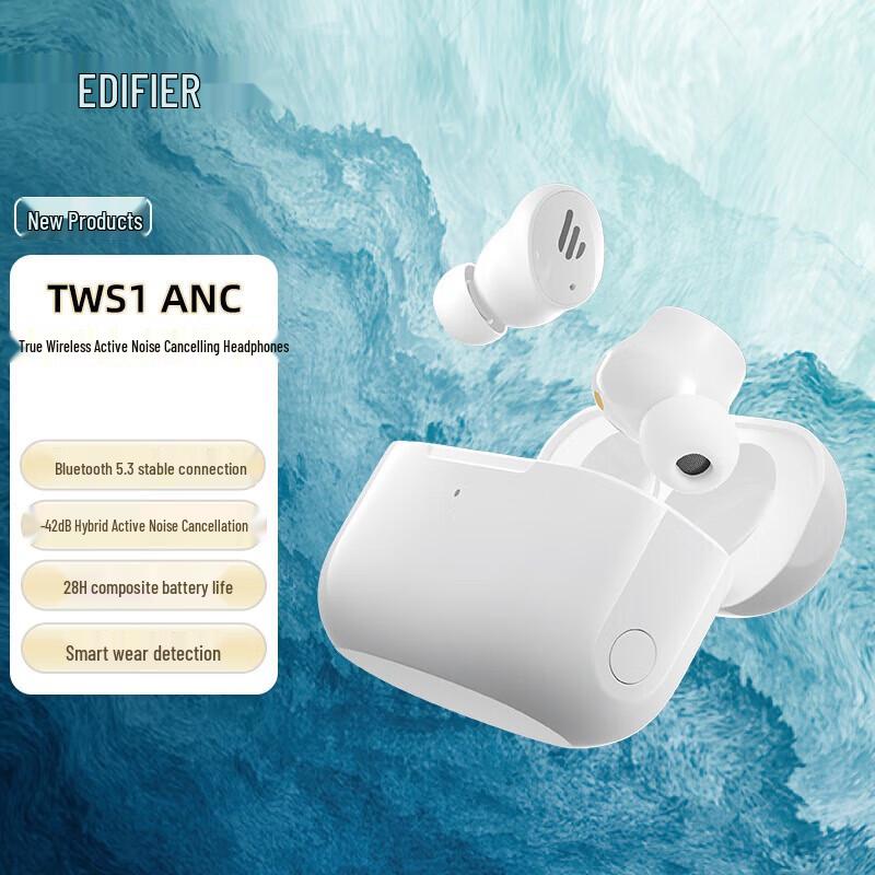 

EDIFIER TWS1 ANC True Wireless Noise Cancelling Earbuds