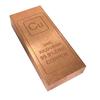 Solid Copper Bar Collectible Ornament High Purity Copper Decorative Ingot Natural Copper Decor Table Display Ornament