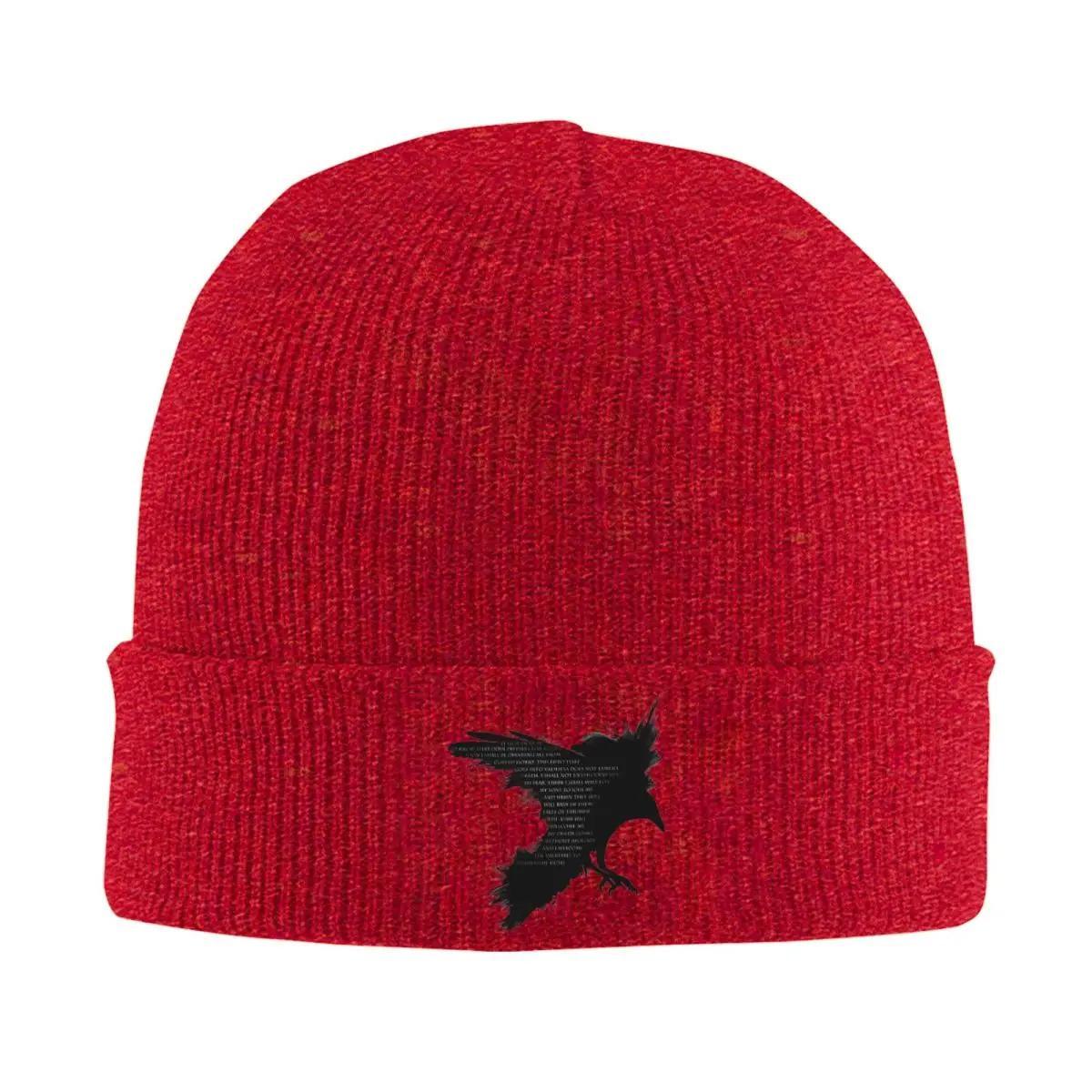 

New Valhalla Beanie Hats I Welcome Bonnet Hats Unisex Women Cool Hippie Knitted Hat Autumn Winter Graphic Warm Caps
