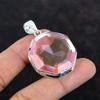 Faceted Pink Kunzite Pendant Real Gemstone Pendant 925 Sterling Silver Pendant Handmade Pink Kunzite Jewelry Birthstone Pendant Gift for Mom