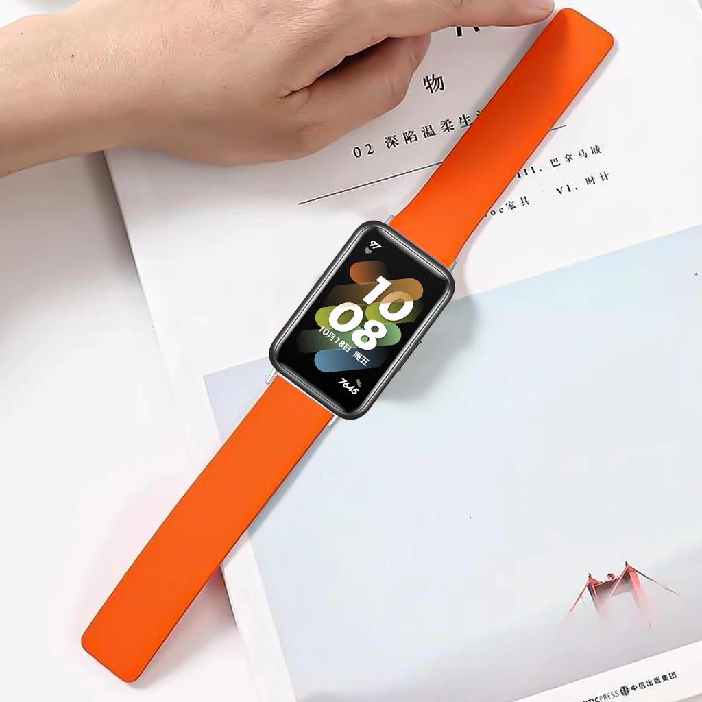 Magnetic Silicone Band For Samsung Galaxy Watch Fit 3 Two Tone Sport Strap For Galaxy Watch Fit 3 Smartwatch Elastic Bracelet