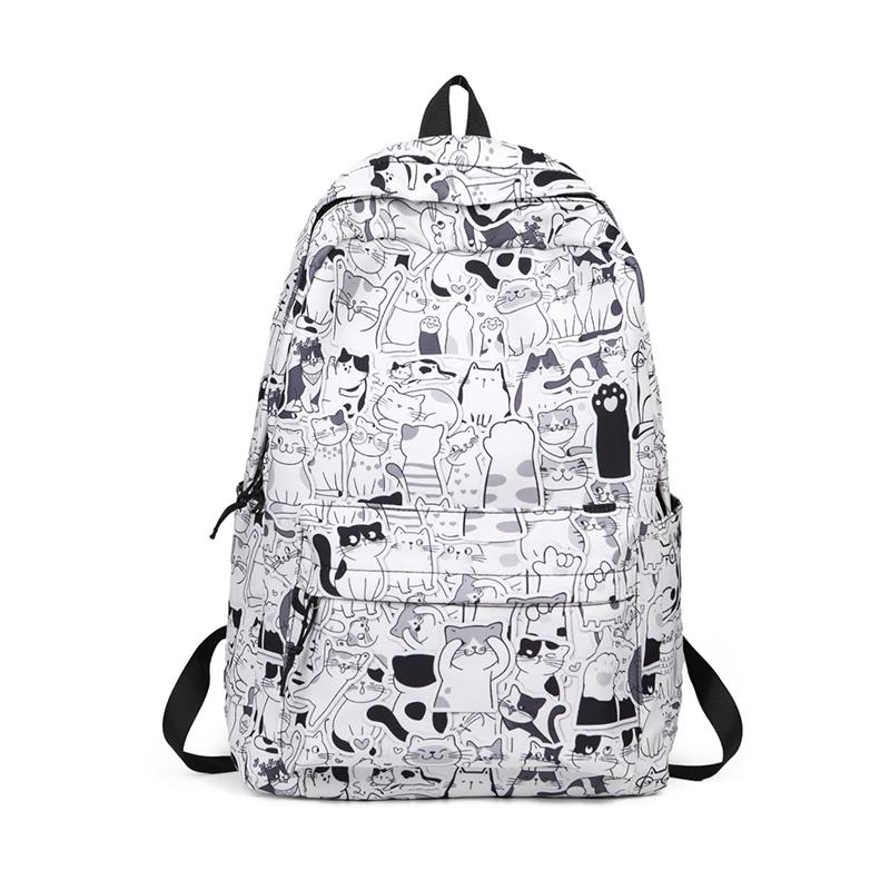 Damski Plecak Graffiti Plecak Szkolny dla Ucznia Męski Plecak z Nadrukiem