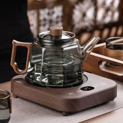 Furnace Teapot High Borosilicate Heat-resistant Transparent Black Glass Teapot, Electric Porcelain Furnace Heating Glass Teapot.