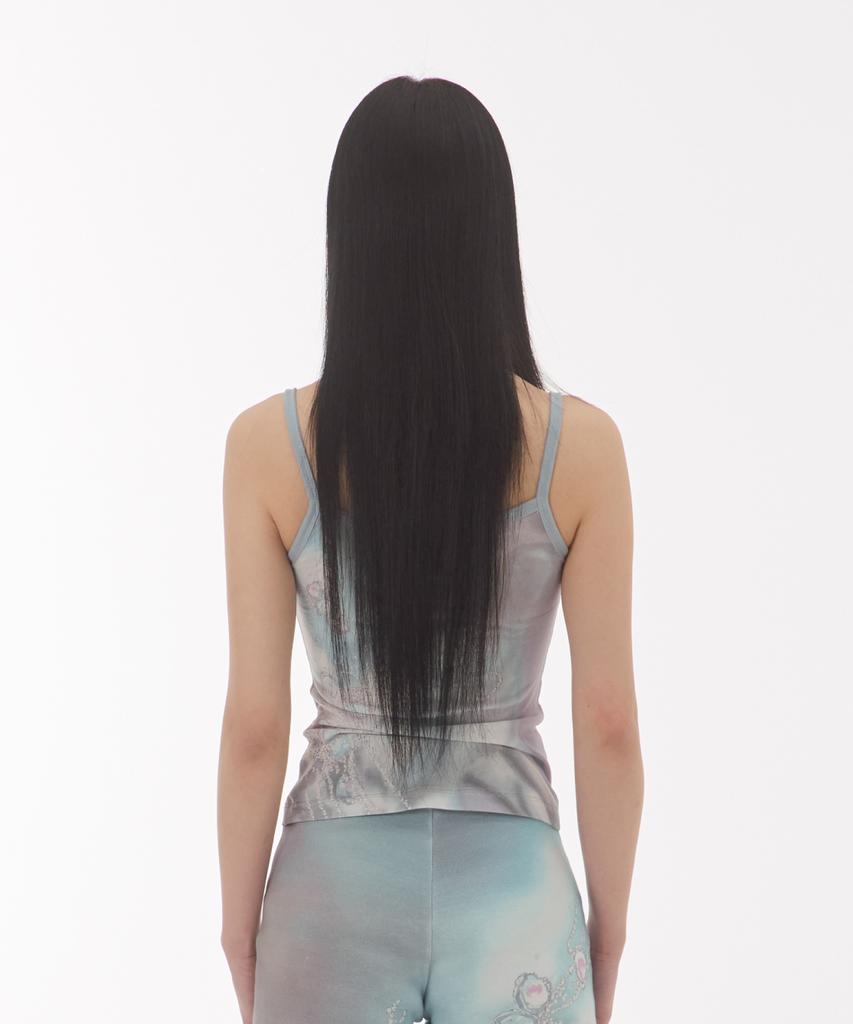 Myullib Graphic Print Sleeveless/Skyblue