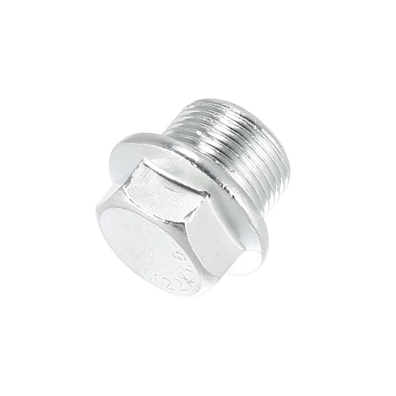 X Autohaux 1/2/4Pcs M22x1.5 Auto Engine Oil Drain Plug Screw with Stainless Steel Seal Ring Replacement for GM Car Accessories