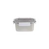 Stainless Steel Rectangular Container for Leftover Stackable Food Storage Bowl with Lid Multipurpose Lunch Holder
