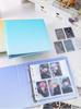 Farbverlauf 5 Taschen 6 Fächer Fotoalbum, Weiches PU-Leder K-Pop Idol Fotokartenhalter, Sammelkartenbuch für Fans